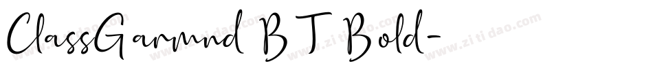ClassGarmnd BT Bold字体转换